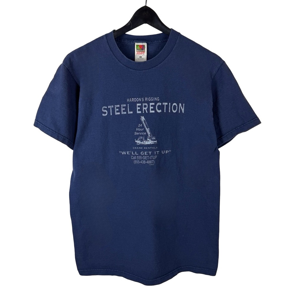 Vintage 2000s Hardons Rigging Steel Erection Dirty Joke Comedy Shirt Size M